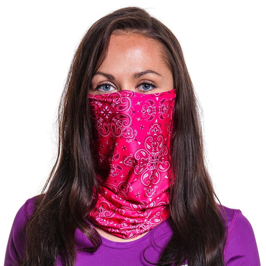 Paisley Pink | Neck Gaiter - B-Driven Sports