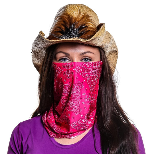 Paisley Pink | Neck Gaiter - B-Driven Sports
