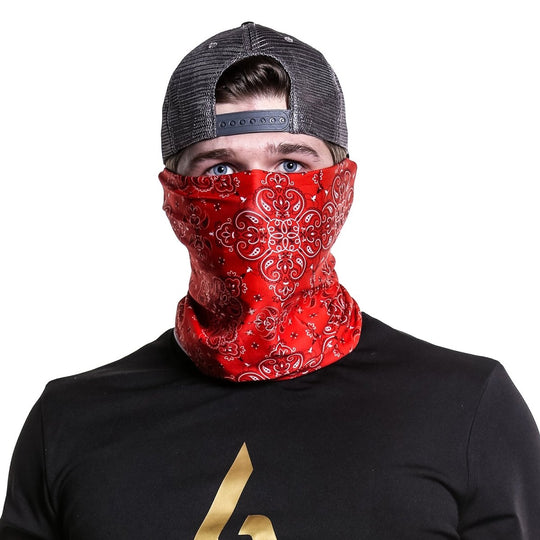Paisley Traditional Red | Neck Gaiter - B-Driven Sports