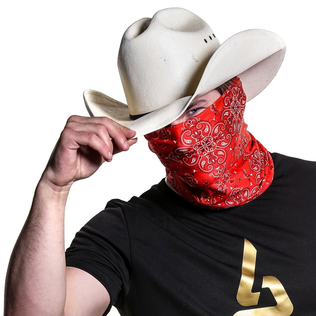 Paisley Traditional Red | Neck Gaiter - B-Driven Sports