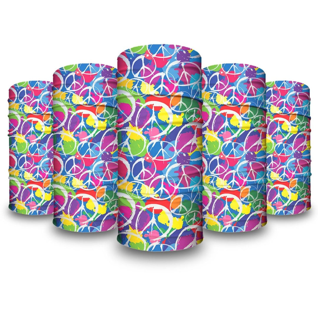 Retro Peace | Neck Gaiter - B-Driven Sports