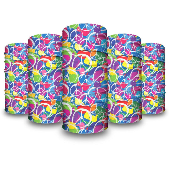 Retro Peace | Neck Gaiter - B-Driven Sports