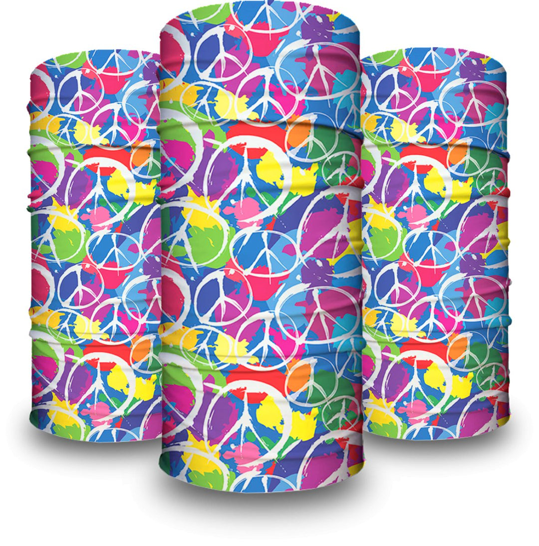 Retro Peace | Neck Gaiter - B-Driven Sports