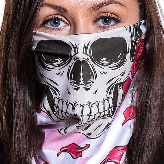 Skulls N Roses | Neck Gaiter - B-Driven Sports