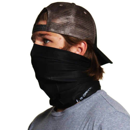 Solid Black | Neck Gaiter - B-Driven Sports