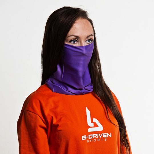 Solid Heather Purple | Neck Gaiter - B-Driven Sports