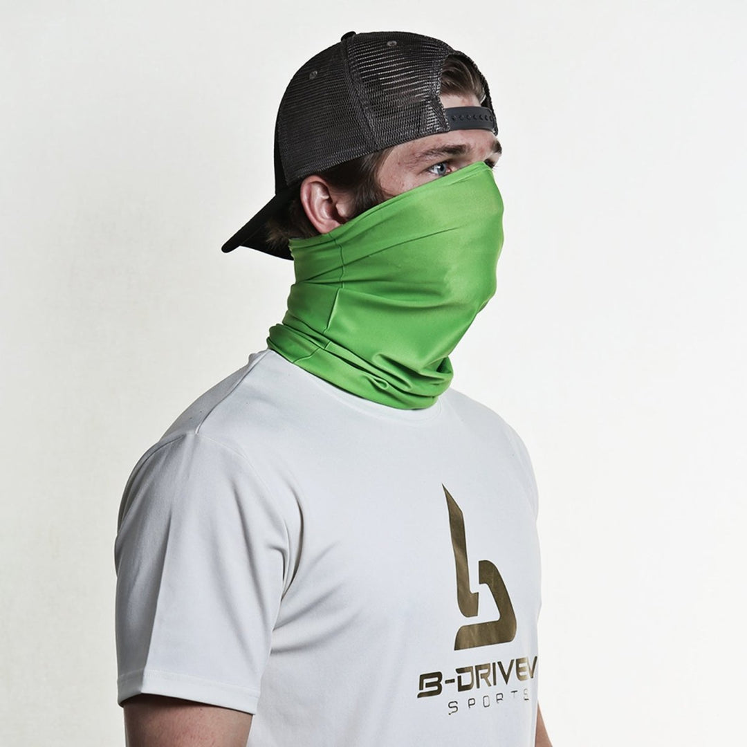 Solid Lime Green | Neck Gaiter - B-Driven Sports