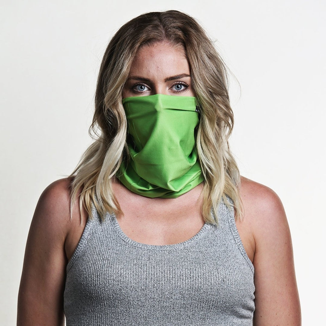 Solid Lime Green | Neck Gaiter - B-Driven Sports