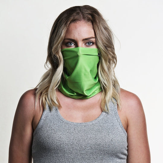 Solid Lime Green | Neck Gaiter - B-Driven Sports