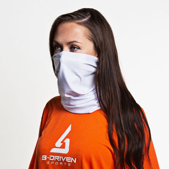 Solid White | Neck Gaiter - B-Driven Sports