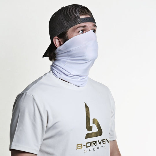 Solid White | Neck Gaiter - B-Driven Sports