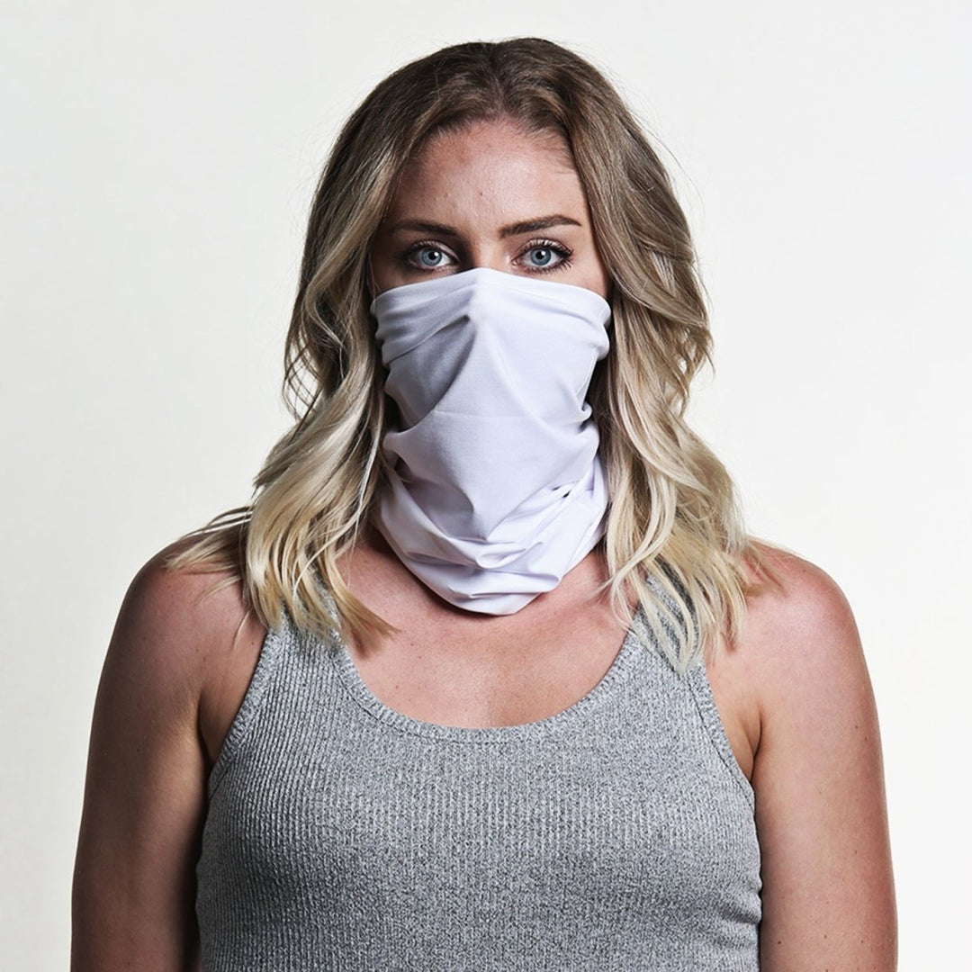 Solid White | Neck Gaiter - B-Driven Sports