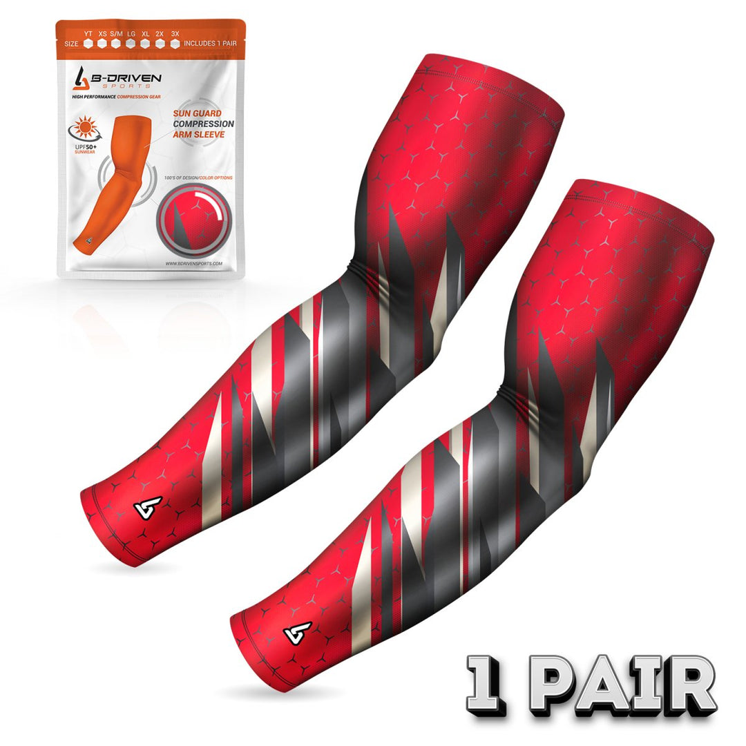 Vortex Red | Sun Sleeve - B-Driven Sports
