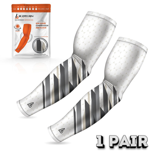 Vortex White | Sun Sleeve - B-Driven Sports